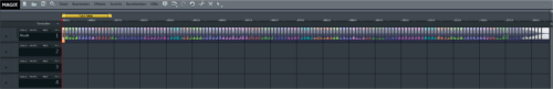 In Sample-Objekte zerlegter Song