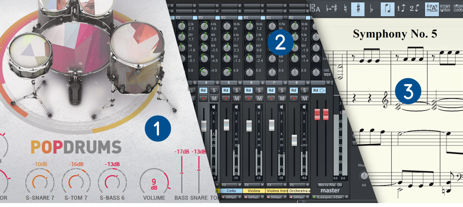 Samplitude Music Studio Screen